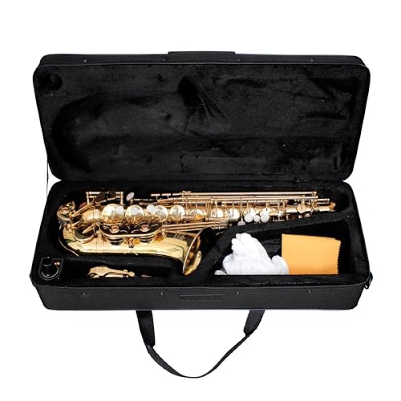 WAXWING AS100 dark gold lacquer Eb alto saxophone professional with hard case WAXWING AS100 dark gold lacquer Eb alto saxophone professional with hard case
