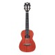 Professional Concert Ukulele, Mahogany Wood Body, 4 String, Black Fretboard