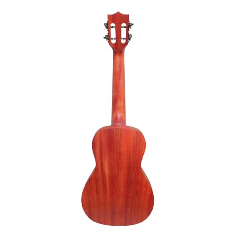 Professional Concert Ukulele, Mahogany Wood Body, 4 String, Black Fretboard