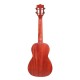 Professional Concert Ukulele, Mahogany Wood Body, 4 String, Black Fretboard