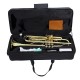 Professional Bb Trumpet, Brass Body, Chrome-Plated Mouthpiece, Gold Lacquer Finish