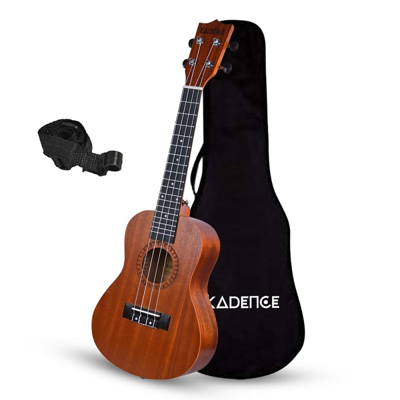 Waxwing Ukelele 24 inches solid wood 4 string with bag Waxwing Ukelele 24 inches solid wood 4 string with bag