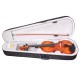 Waxwing 4/4 Full Size Violin with Bow and Carrying Case, Natural Wood glossy Finish