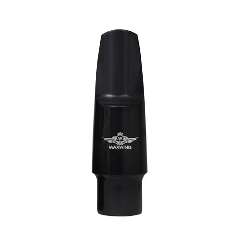 Waxwing Alto Saxophone Mouthpiece with Cap, Black and Gold Waxwing Alto Saxophone Mouthpiece with Cap, Black and Gold
