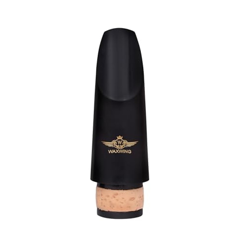 Waxwing Professional Clarinet Mouthpiece with Cap, Black Waxwing Professional Clarinet Mouthpiece with Cap, Black