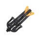 Waxwing Saxophone Stand, Foldable with Adjustable Height, Black and Yellow