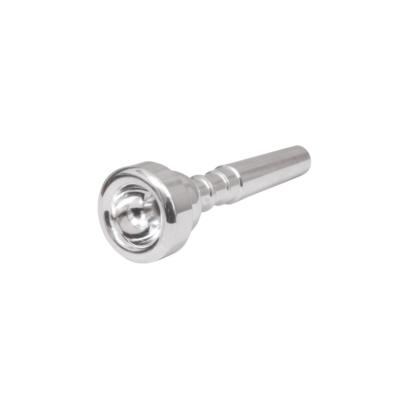 Trumpet Mouthpiece, Silver-Plated Metal, Professional Grade Trumpet Mouthpiece, Silver-Plated Metal, Professional Grade