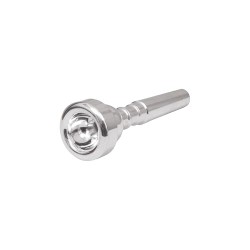 Trumpet Mouthpiece, Silver-Plated Metal, Professional Grade