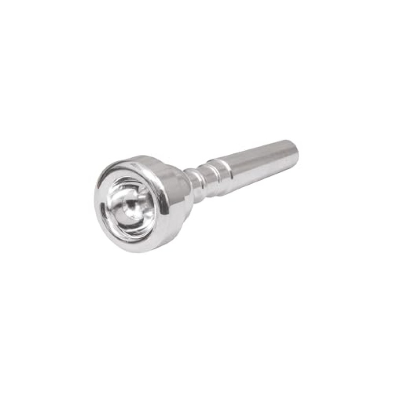 Trumpet Mouthpiece, Silver-Plated Metal, Professional Grade Trumpet Mouthpiece, Silver-Plated Metal, Professional Grade