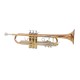 Professional Bb Trumpet Rose Gold and Silver Finish, Standard Orchestral Instrument